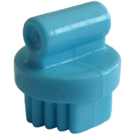 Lego kulatý kartáč malý, azurová střední (92355h MEDIUM AZURE)